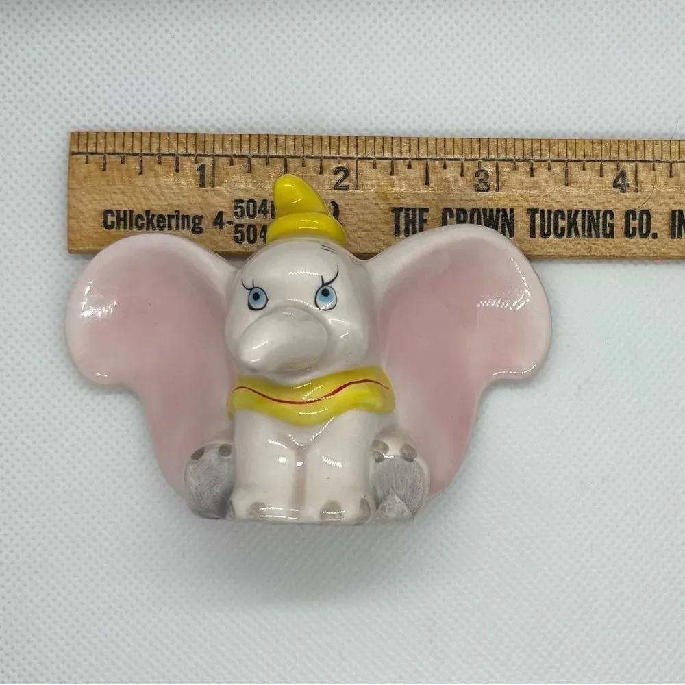 Vintage Disney Ceramic Dumbo the Elephant Collectible Figure approx. 2.5” tall